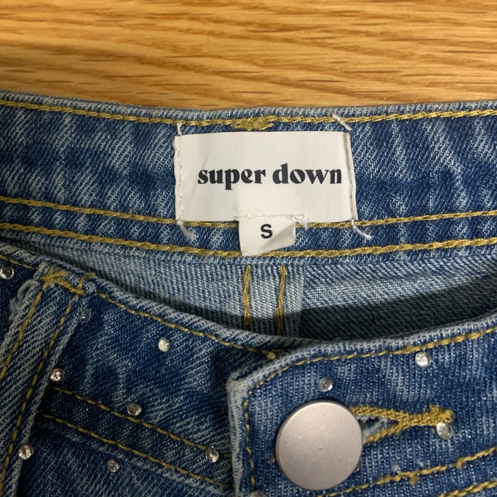 Superdown Rhinestone Shorts - Picture 4 of 5